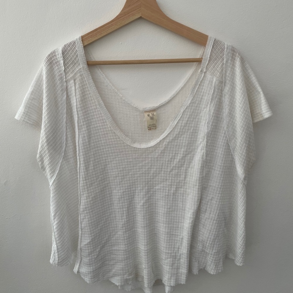 We The Free Free People White Blouse